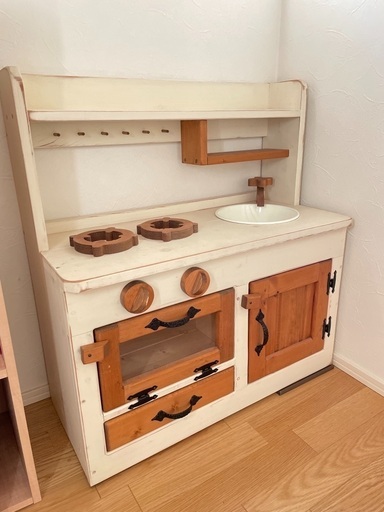 木製　おままごとキッチン　作家さんの手作り品！