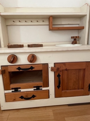 木製　おままごとキッチン　作家さんの手作り品！