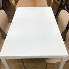KK-46【ご来店頂ける方限定】ダイニング5点セット 白天板
