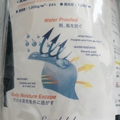 ダッカー付きマザーレインポンチョです。の画像