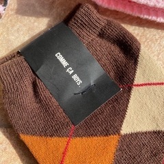 未使用品　マイメロ靴下、帽子、コムサ靴下の画像