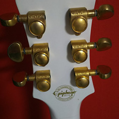 状態優良 Epiphone レスポール Custom Pro フレット残り９割以上の画像