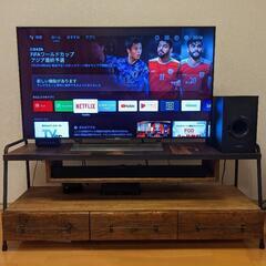 【再投稿】液晶テレビ、サウンドバー、テレビ台一式