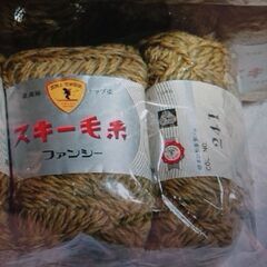 スキー毛糸　毛１００％　ウール１００％　画像と同じもの　約３０ｇ...