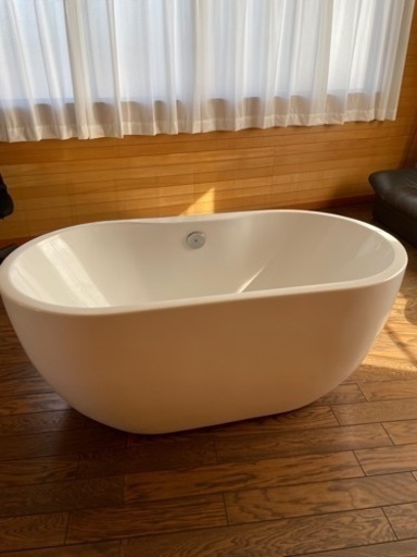 バスタブ バリ風 お風呂 ホワイト