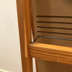 キャスター付き　スタンドミラー（たぶん無印良品）の画像