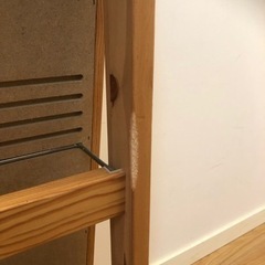 キャスター付き　スタンドミラー（たぶん無印良品）の画像