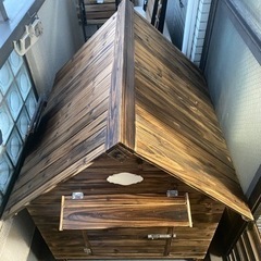 中型犬用　犬小屋　木製犬舎　屋外