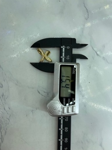 【中古品】K18 ダイヤモンド付　オンストップ　1.7g［147］