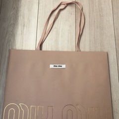ショップ袋　ブランド紙袋　MiuMiu