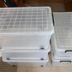 衣装ケース（ローラー付き） 5個 の画像