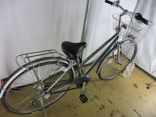 B559　目玉商品　整備済み★ブリヂストン　アルベルト　シルバー★ 中古自転車 【27インチ 】
