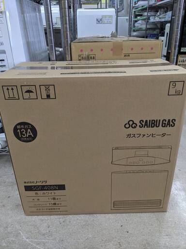 ✨新品 未使用✨西部ガス ノーリツ ガスファンヒーター SGF-408N 都市ガス