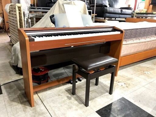 札幌近郊　送料無料　CASIO PX-720C Privia 2008年製 デジタル電子ピアノ88鍵盤 イス 譜面台 付属 カシオ