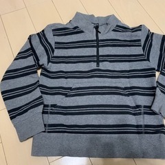 コムサイズム　ボーダーのトレーナー130cmの画像