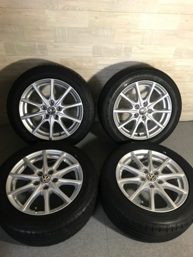 【美品】BORBET☆205/55R16☆16×7.0☆インセット-48☆P.C.D-H112-5穴☆TUV、JWL規格品☆ブリヂストン☆VW ゴルフ ベンツ