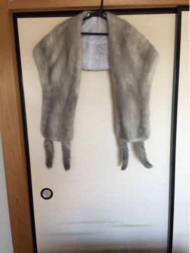 ミンクのショール_現金手渡し希望