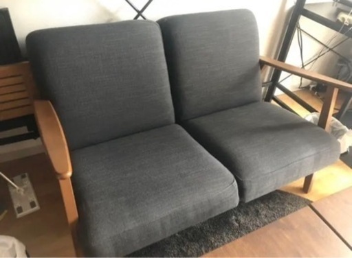 期間限定値下げ　超美品　IKEA 2人掛けソファ　エーケネーセット　EKENÄSET IKEA