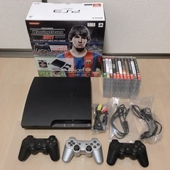 【付属品完備】PS3本体/コントローラー3個付属/ソフト11本付属
