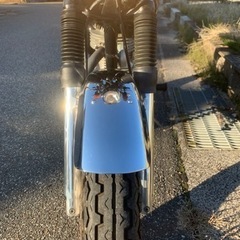 Kawasaki エストレヤ　Vintage custom シート新品の画像
