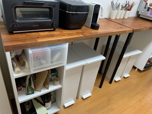 【値下げしました】IKEAキッチンカウンター　2台で1万円！1台のみ購入も可能です