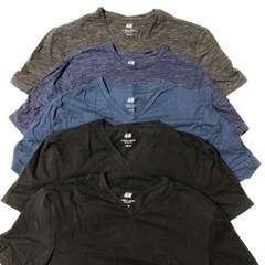 H &M 男性用TシャツXS 5枚　