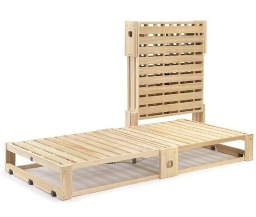 総桐折りたたみ式ベッド 桐らくね