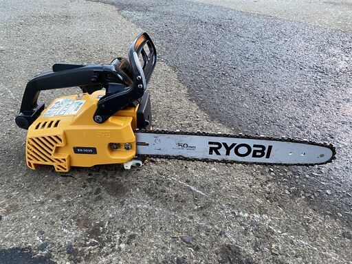 現物確認歓迎 初期不良対応OK 取説も見れる 整備済 リョービ 30.1cc エンジン チェーンソー ES-3035 バーサイズ 350mm
