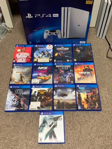 PS4pro 1TB 動作確認済み フルセット 箱 付き