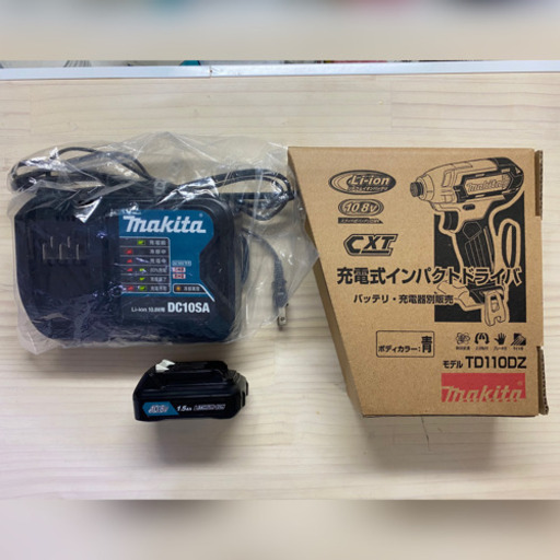 中古　マキタ　TD110DZ 10.8V インパクトドライバ　セット