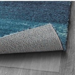 IKEA SÖNDERÖD ソンデロード ラグ パイル長, ブルー170x240 cm の画像