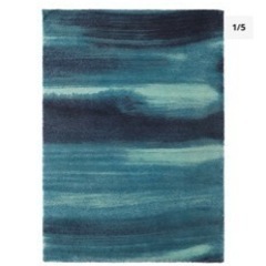 IKEA SÖNDERÖD ソンデロード ラグ パイル長, ブルー170x240 cm の画像