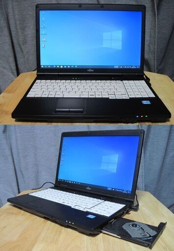値下げしました/富士通 LIFEBOOK A561D　Win10Pro-Core i3-2330M/2.20GHz メモリー8GB新古品SSD120G-無線LAN子機-DVD-RW-office2016