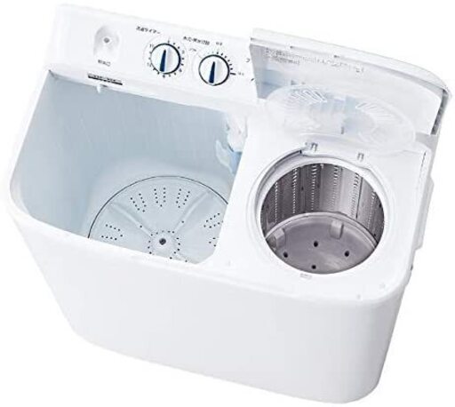 ２０２１年製ハイアール　二槽式洗濯機5.5kg ホワイト [洗濯5.5kg /上開き]　JWW55F