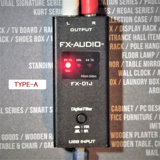 ▼改定値下▼USBオーディオDAC　FX-AUDIO-（日本）FX-01J [TYPE-A]