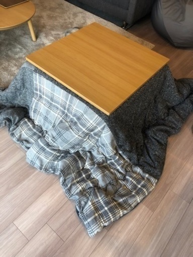 ニトリ　こたつ　正方形 75cm  こたつ布団セット