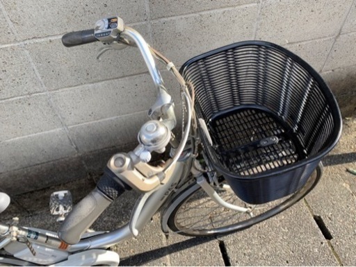 【電動自転車】ヤマハ　パス　4ah新品バッテリー付き　26インチ　シルバー　若林自転車　膳所店　SALE❗️