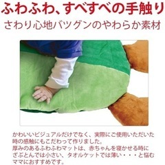 美品🌸日本育児 はらぺこあおむし インテリアふんわりマットの画像