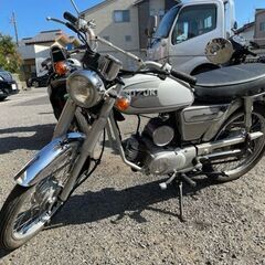 NO.4067　コレダ５０スポーツ　２サイクルエンジン　クラッチ付４速ミッション車　シルバー　　☆彡の画像