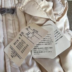 【未使用　美品】新生児ベビー　あったかコート　70cmポケット付きの画像