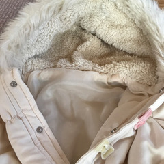 【未使用　美品】新生児ベビー　あったかコート　70cmポケット付きの画像
