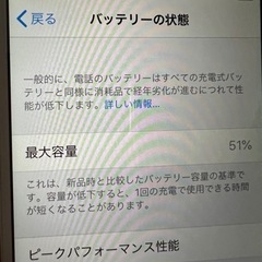 【内容変更の上再掲】バッテリーが相当劣化したiPhone6　auモデル　64gb（送料込み）の画像