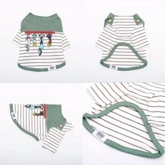 犬の服 きいろ ディズニー フレンズボーダーTシャツ の画像