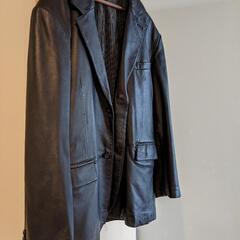 レザージャケット4L　メンズ　黒の画像