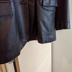レザージャケット4L　メンズ　黒の画像