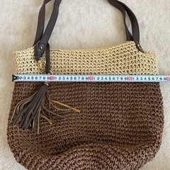 編みトートバッグ の画像