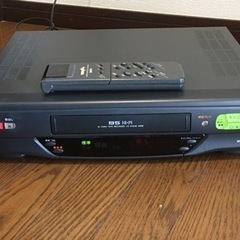 SANYO BS HiFi VHSビデオデッキ　リモコン付美品　...