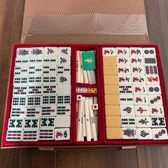 麻雀セット　マット2枚と牌のセット