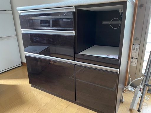 【値下げ】【新品同様】ニトリキッチンカウンター（アルミナ2 100CT DBR）