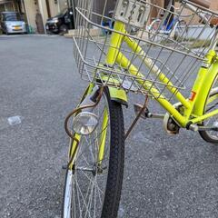24インチ 黄緑色自転車 小学生 お譲りします